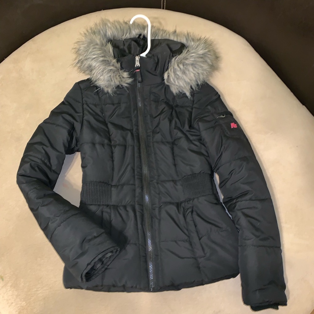 Black puffer jacket